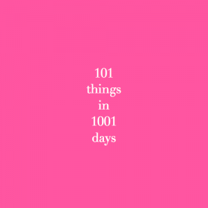 101 things in 1001 days